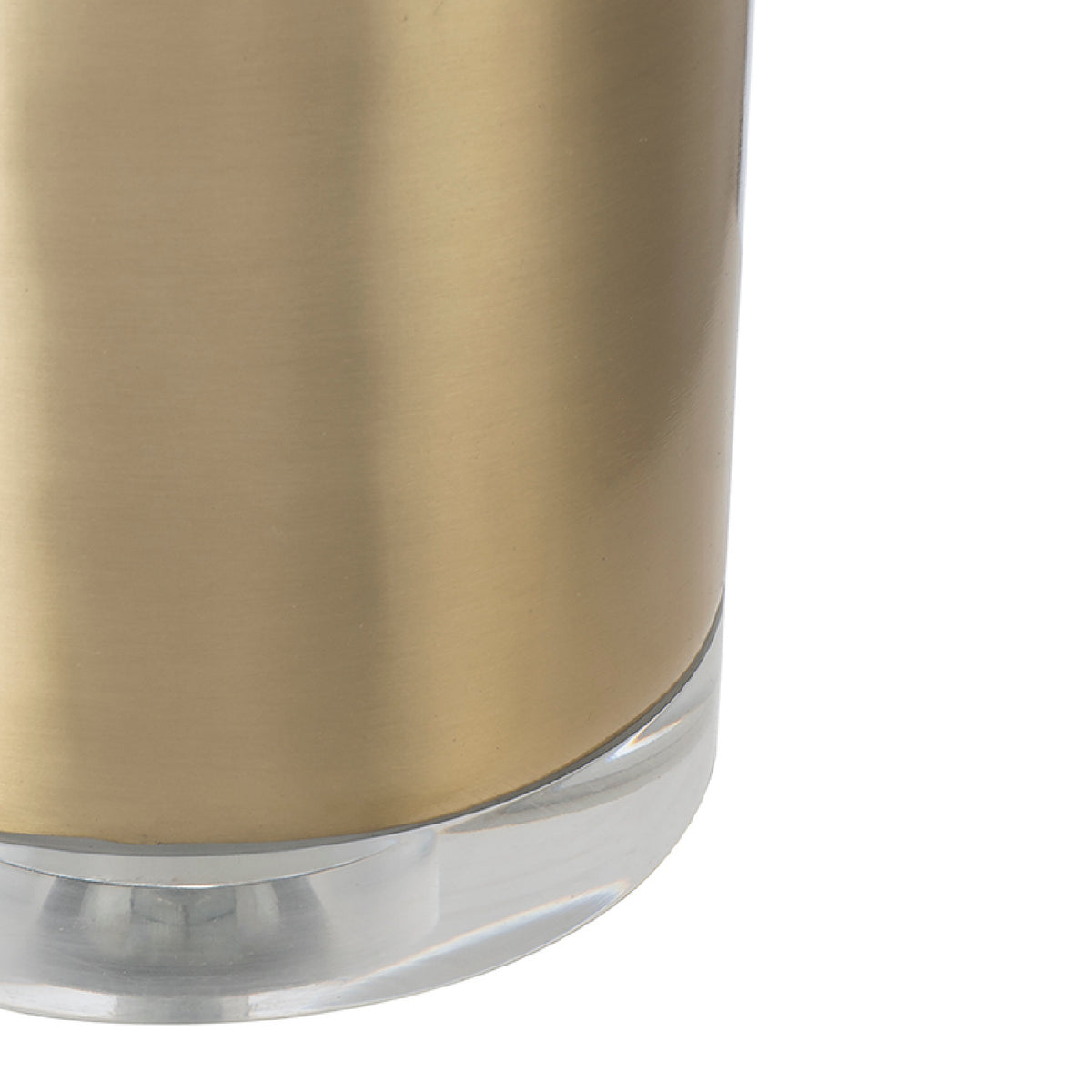 Gold and White Cylinder Table Lamp | OROA
