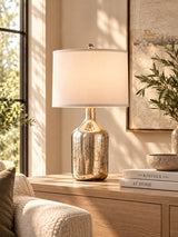 Modern European furniture - Silver Round Table Lamp - www.oroa.com