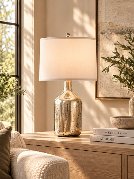 Modern European furniture - Silver Round Table Lamp - www.oroa.com