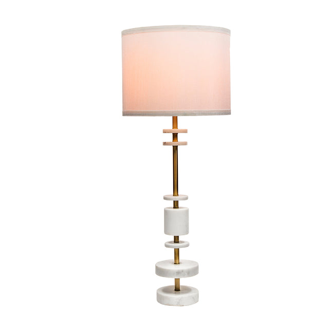 Modern European furniture - White Marble Table Lamp - www.oroa.com
