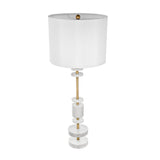 Modern European furniture - White Marble Table Lamp - www.oroa.com