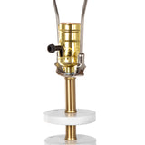 Modern European furniture - White Marble Table Lamp - www.oroa.com