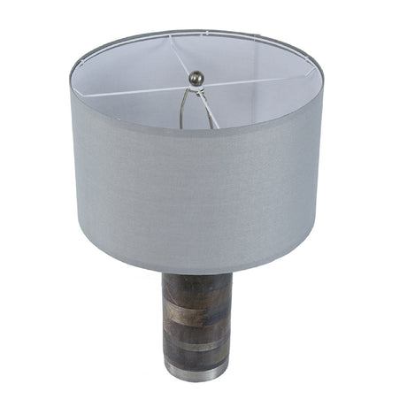 Gray and Silver Brushed Table Lamp | OROA