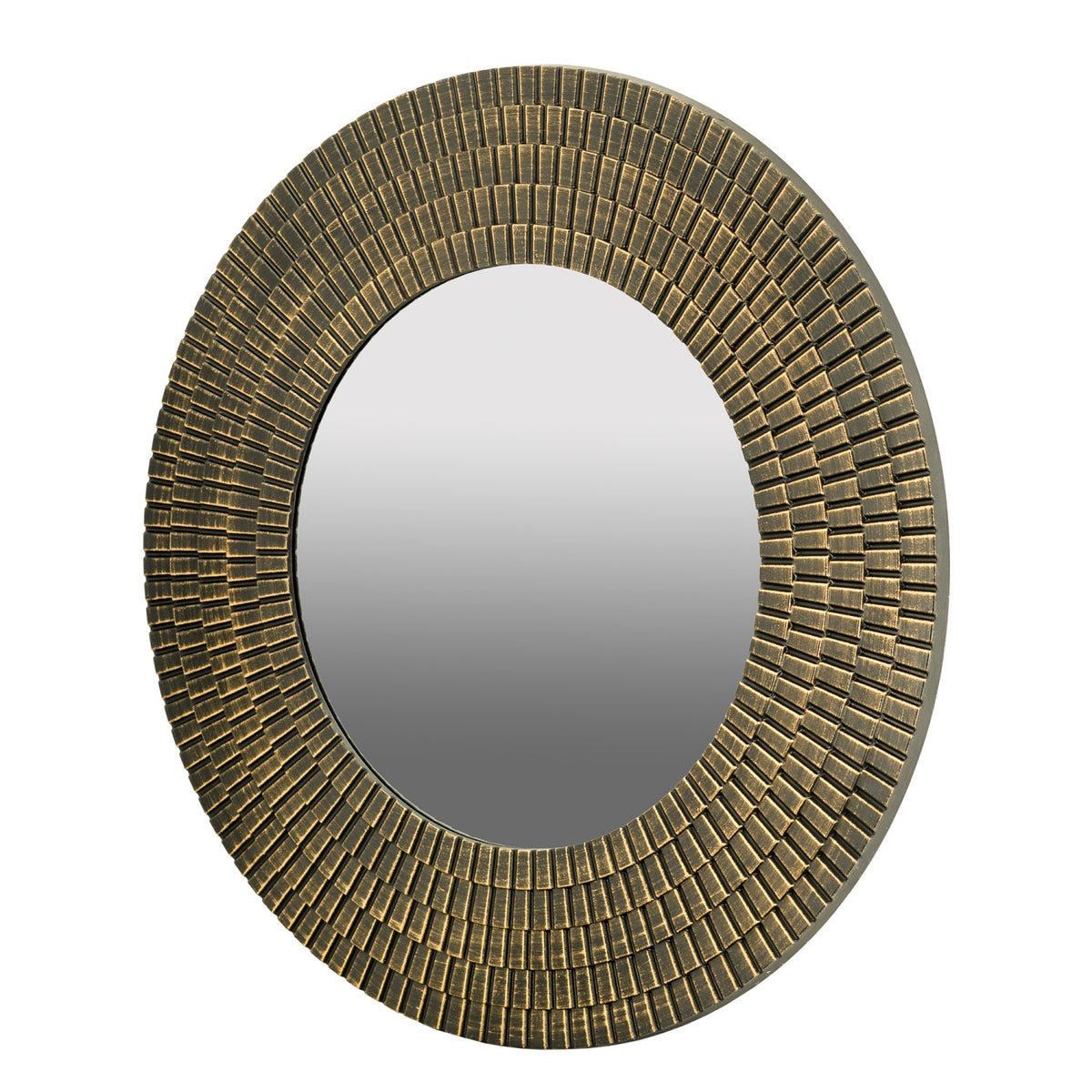 Round Gold And Black Mirror | OROA