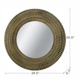 Round Gold And Black Mirror | OROA