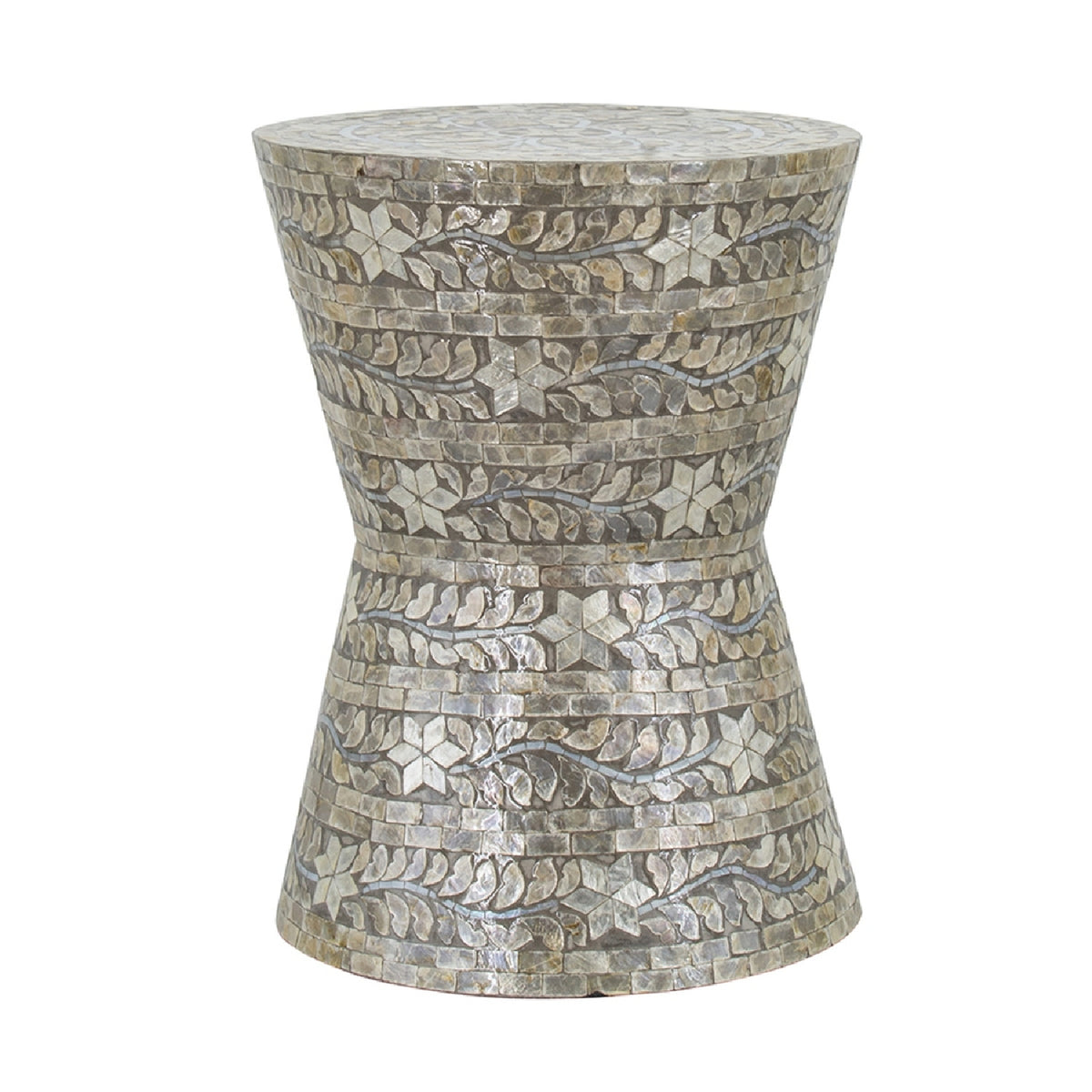 Tapered Garden Capiz Stool | OROA