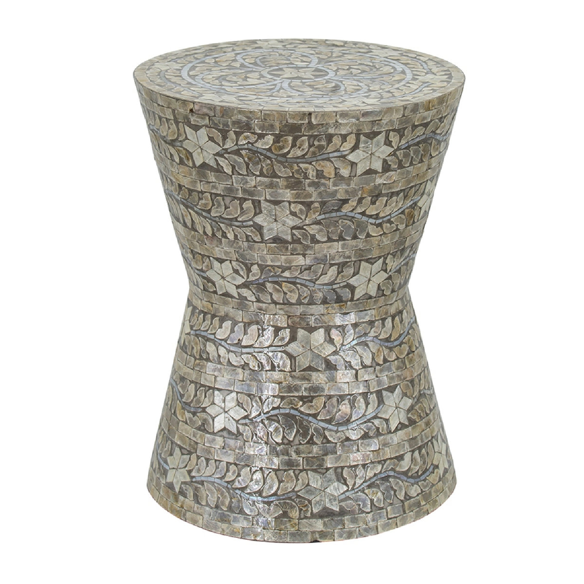 Tapered Garden Capiz Stool | OROA