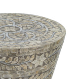 Tapered Garden Capiz Stool | OROA