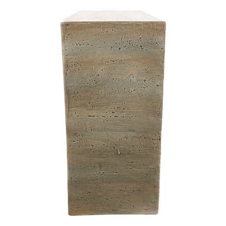 Travertine Arched Sculptural Console Table | OROA -www.oroa.com