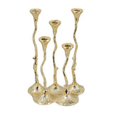 5-Light Cast Aluminum Taper Candle Holder | OROA