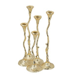 5-Light Cast Aluminum Taper Candle Holder | OROA
