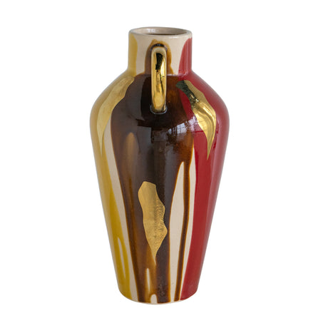 Multicolored Ceramic Amphora Vase | OROA