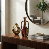 Multicolored Curved Ceramic Vase | OROA