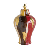 14" Multicolor Ceramic Ginger Jar | OROA