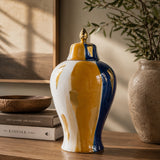 19" Multicolor Ceramic Ginger Jar | OROA