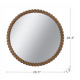 Pine Wood Frame Wall Mirror | OROA