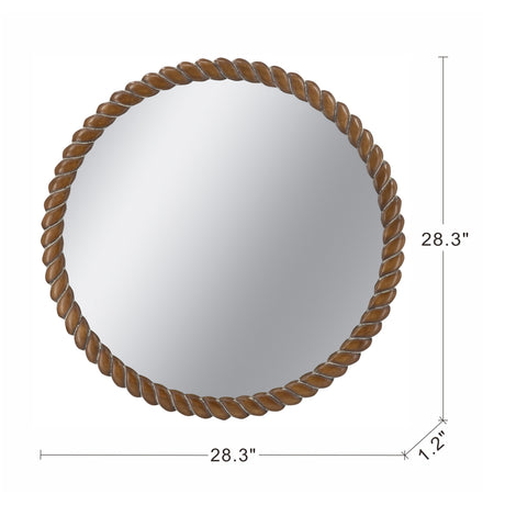 Pine Wood Frame Wall Mirror | OROA