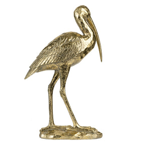 Modern European furniture - Standing Gold Crane Figurine - www.oroa.com