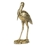 Modern European furniture - Standing Gold Crane Figurine - www.oroa.com