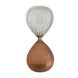 Modern European furniture - Copper & Gray Ribbed Hourglass (Set of 2) - www.oroa.com