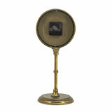 Vintage Inspired Gold Iron Table Clock | OROA