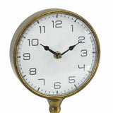 Vintage Inspired Gold Iron Table Clock | OROA