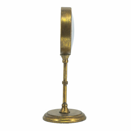 Vintage Inspired Gold Iron Table Clock | OROA