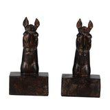 Brown Horse Bookends | OROA