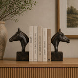 Brown Horse Bookends | OROA