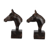 Brown Horse Bookends | OROA