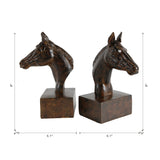Brown Horse Bookends | OROA