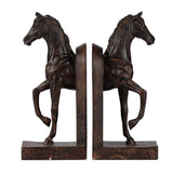 Brown Trotting Horse Bookends | OROA