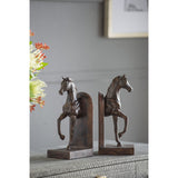 Brown Trotting Horse Bookends | OROA