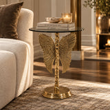 Gold Angel Wing Design Side Table | OROA