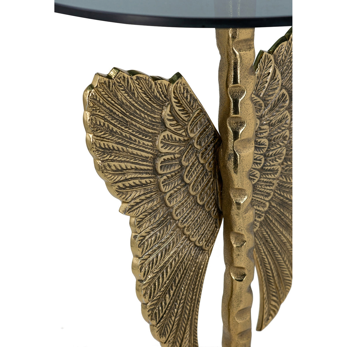 Gold Angel Wing Design Side Table | OROA