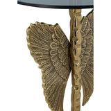 Gold Angel Wing Design Side Table | OROA