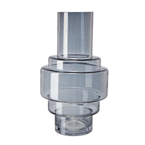 Modern European furniture - Blue and Clear Accent Vase - www.oroa.com