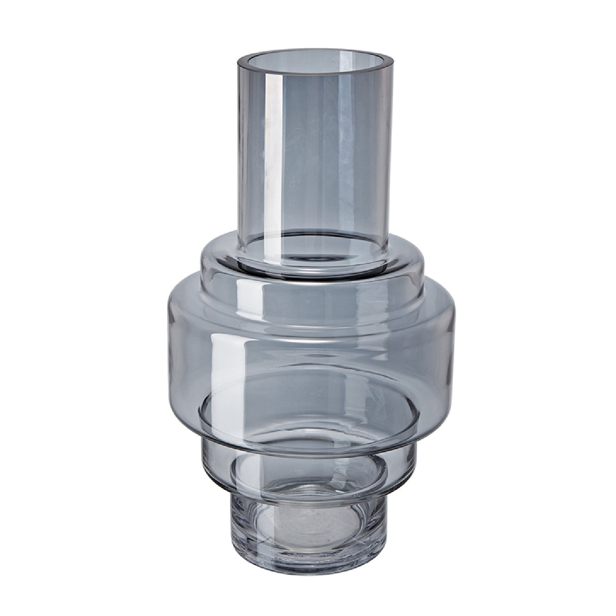 Blue and Clear Accent Vase | OROA