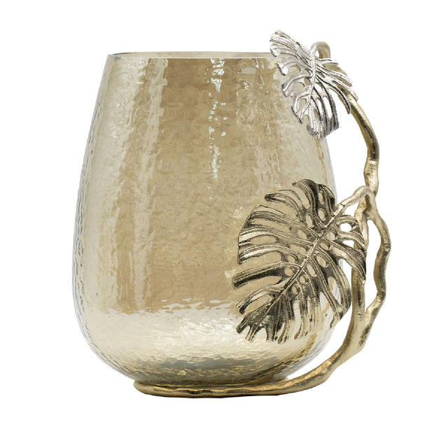 Modern European furniture - Palm Style Glass Candle Holder - www.oroa.com