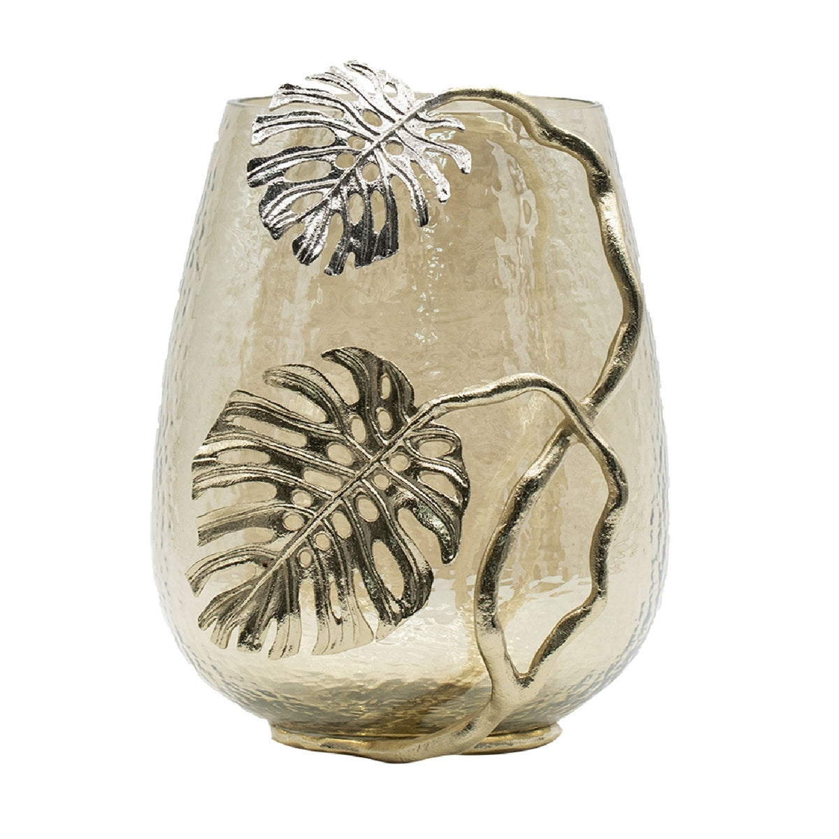 Modern European furniture - Palm Style Glass Candle Holder - www.oroa.com