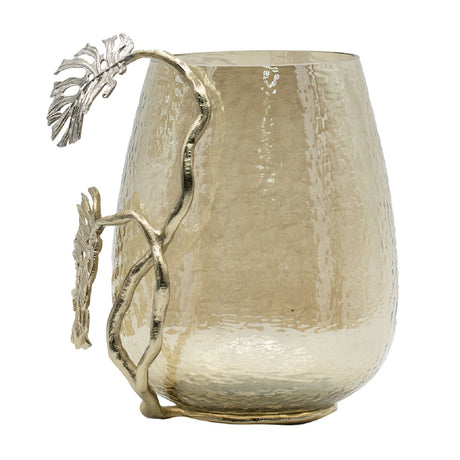 Modern European furniture - Palm Style Glass Candle Holder - www.oroa.com