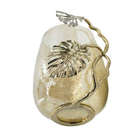 Modern European furniture - Palm Style Glass Candle Holder - www.oroa.com