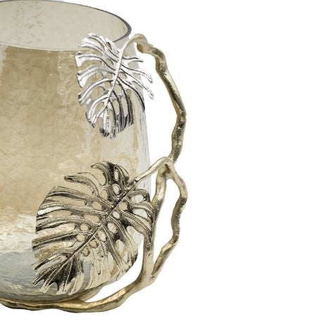 Modern European furniture - Palm Style Glass Candle Holder - www.oroa.com