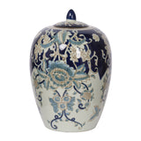 Modern European furniture - Porcelain Accent Jar with Gold Accents - www.oroa.com