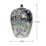 Modern European furniture - Porcelain Accent Jar with Gold Accents - www.oroa.com