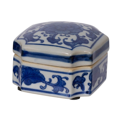 Leith Blue & White Decorative Boxes | OROA