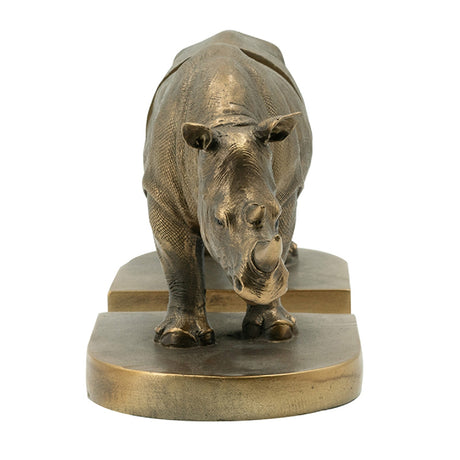 Rhino Bronze Bookends | OROA