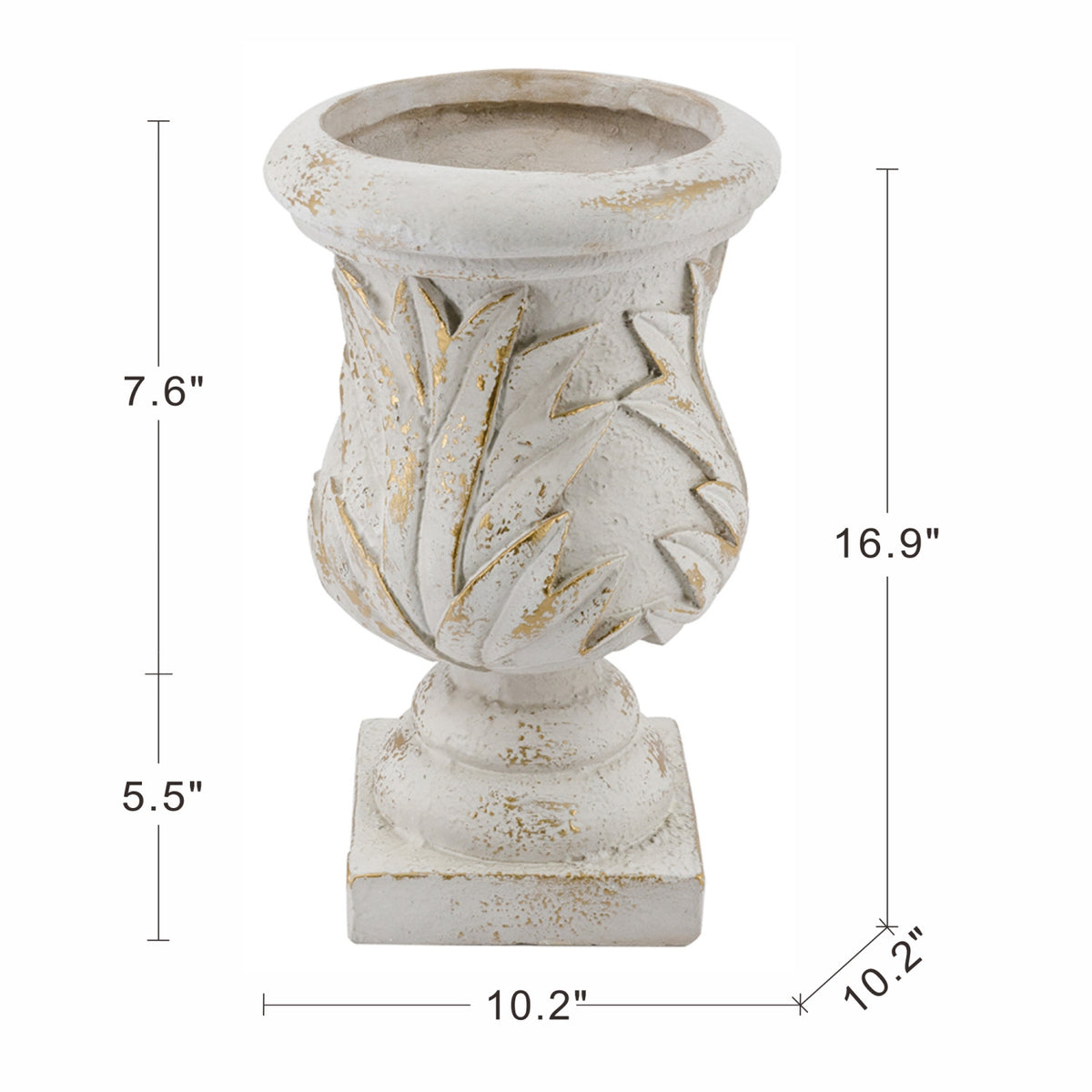 Ornate Magnesium Urn Planter | OROA