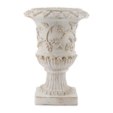 Distressed White Finish Planter | OROA