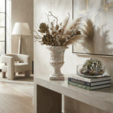 Distressed White Finish Planter | OROA